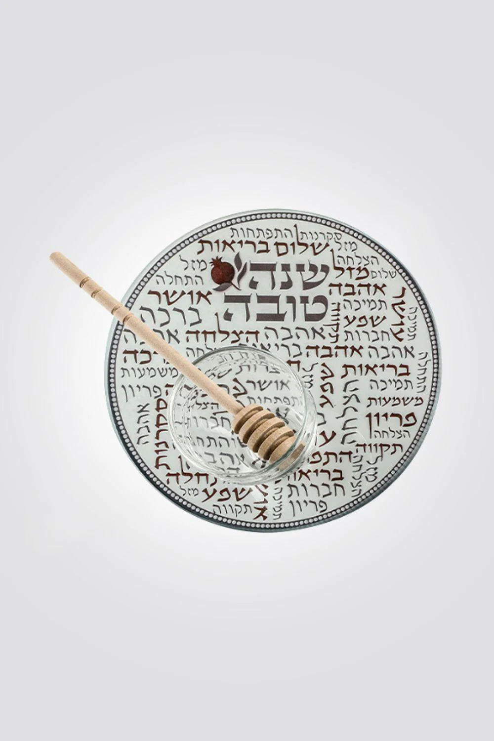 סט תפוח בדבש זכוכית 19