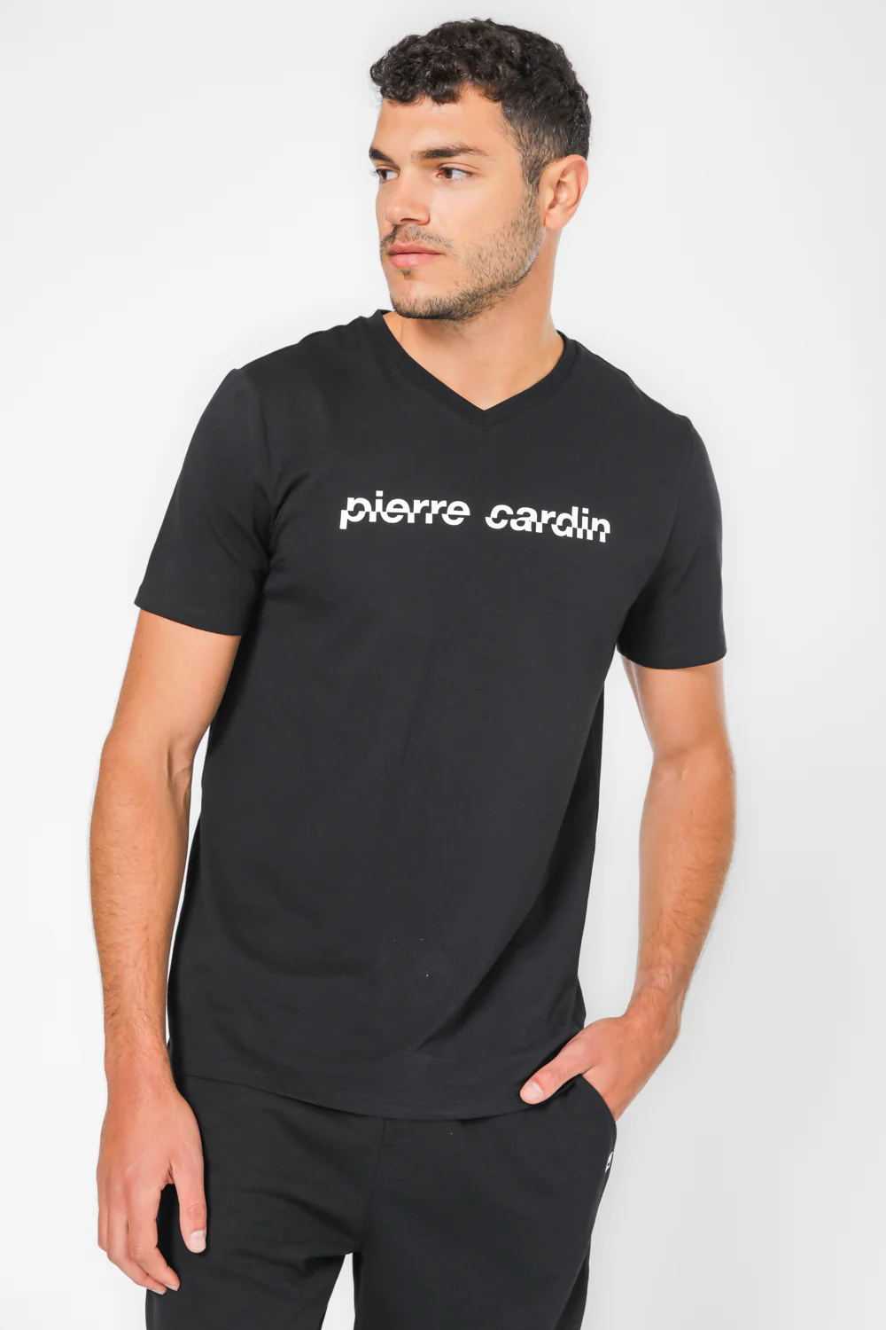 סט קצר מבד סקובה PIERRE CARDIN בצבע שחור - Image 6