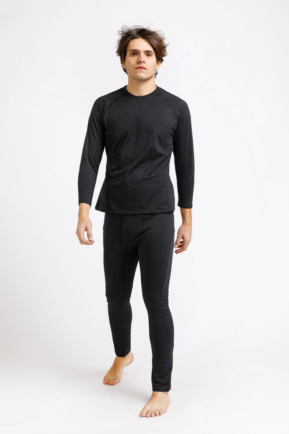 סט פנאי קצר וופל PIERRE CARDIN בצבע שחור - Image 3
