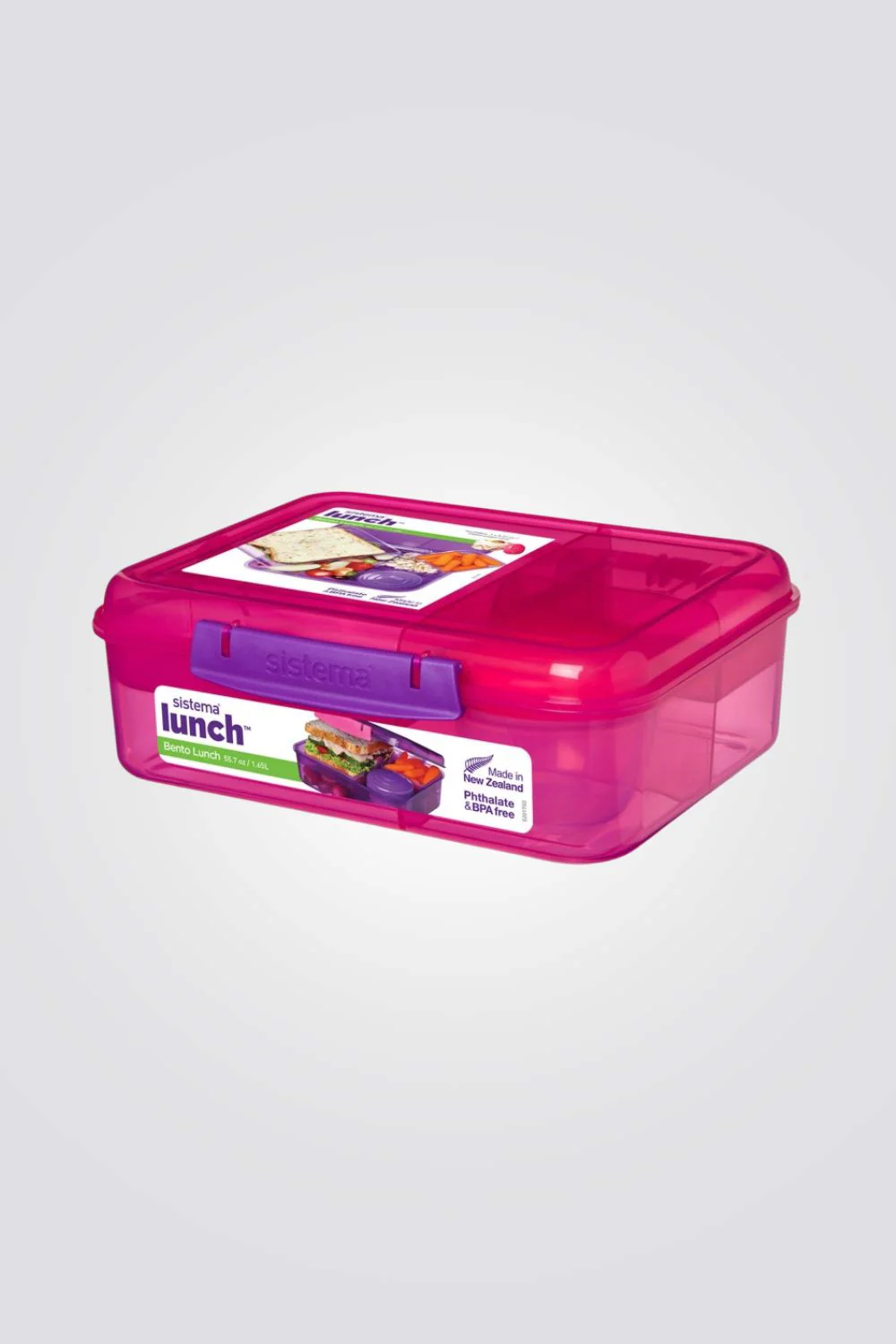 קופסת אוכל מלבנית 1.65 ליטר - Image 2