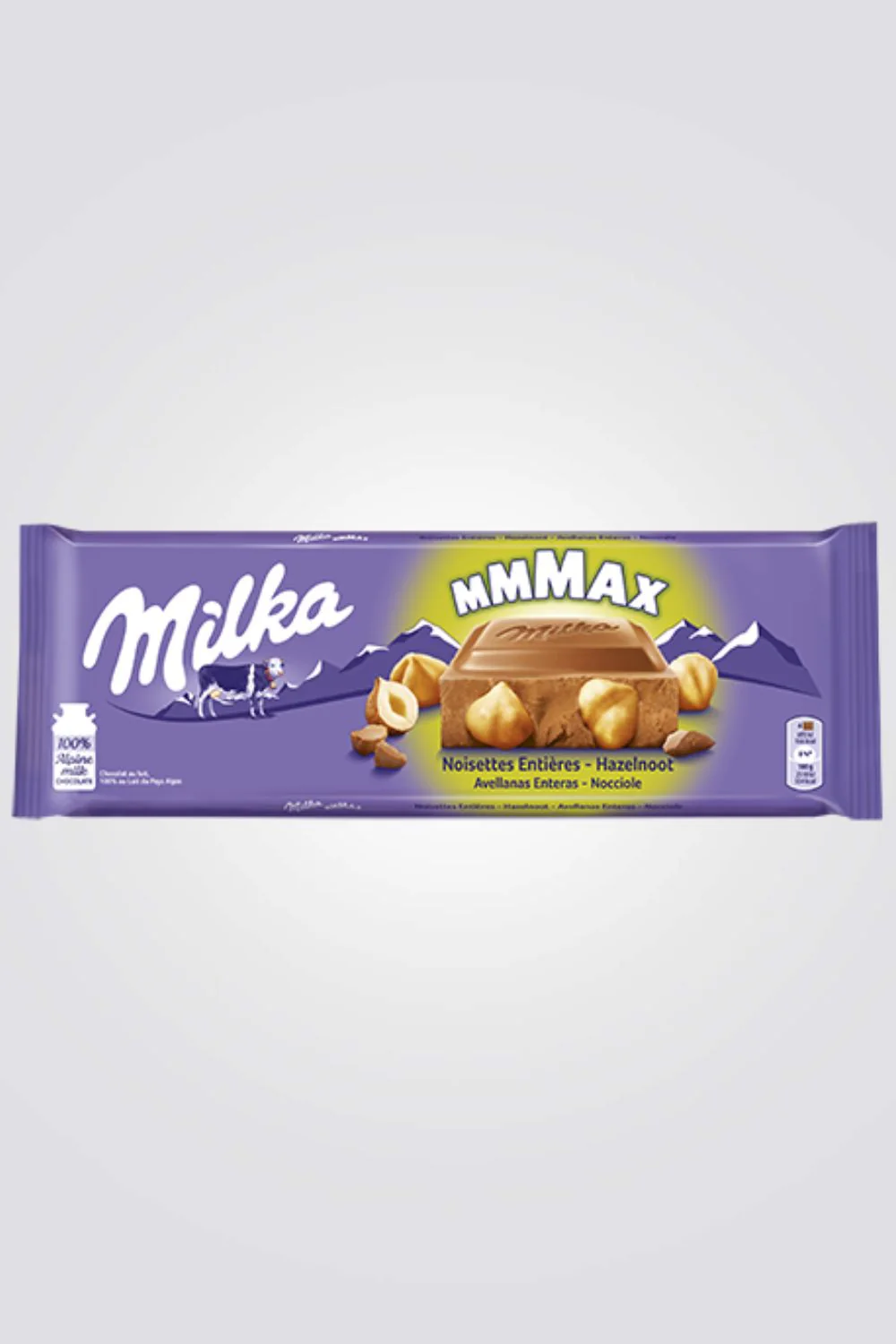 טבלת שוקולד MILKA עם אגוזי לוז