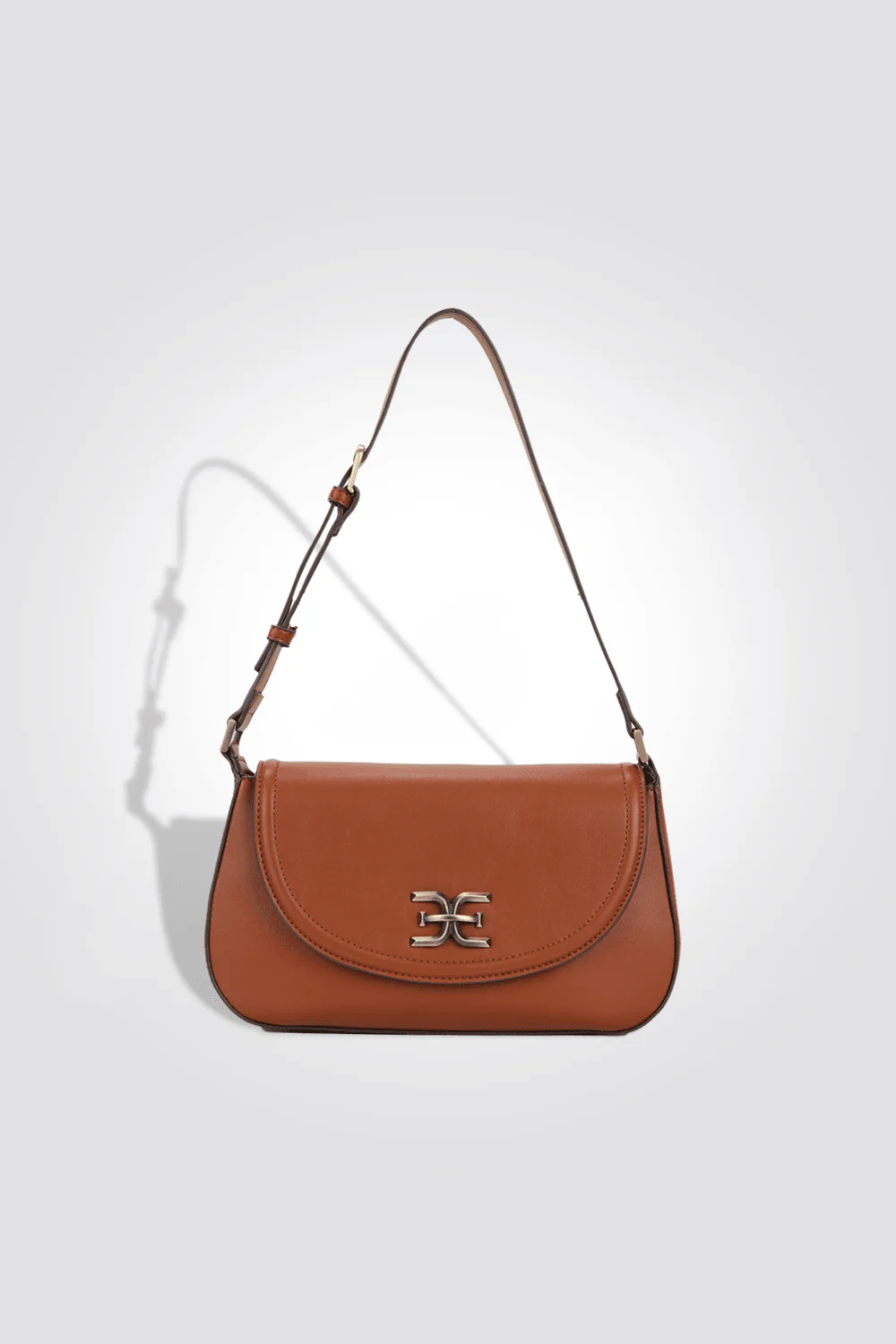 תיק צד לנשים בצבע חום