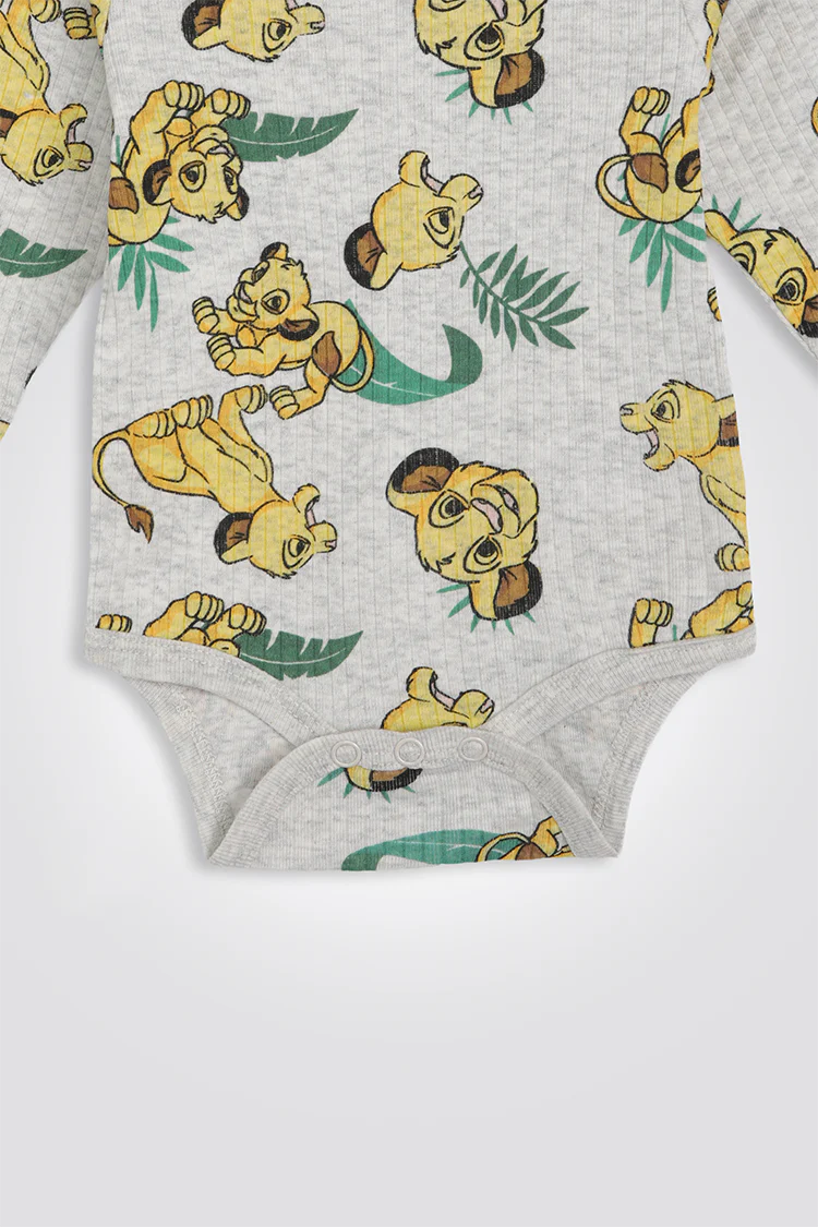 מארז שלושה בגדי גוף ריב LION KING - Image 3