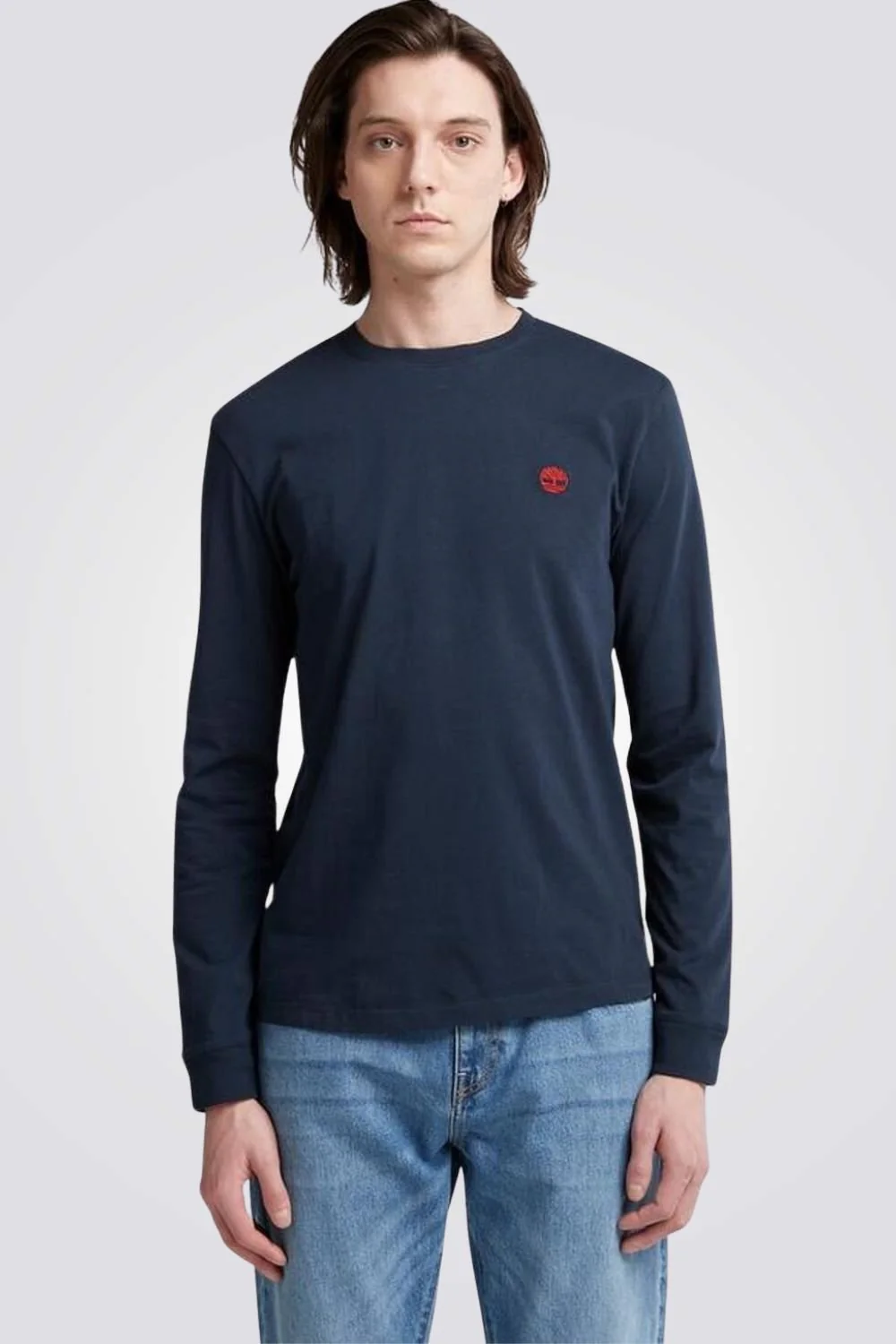 טישירט לגברים SLIM FIT לגברים בצבע כחול
