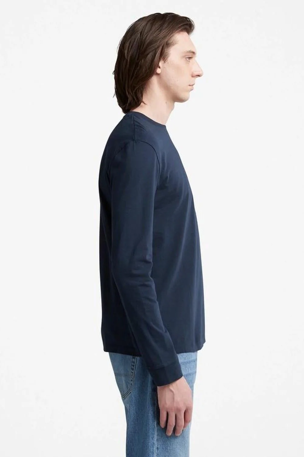 טישירט לגברים SLIM FIT לגברים בצבע כחול - Image 3