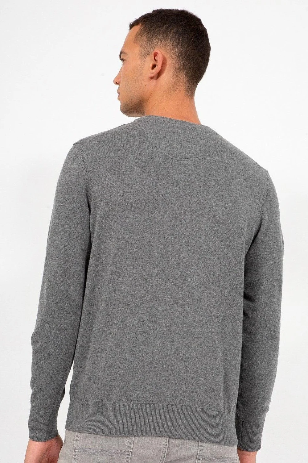 סריג CREW NECK בצבע שחור - Image 2