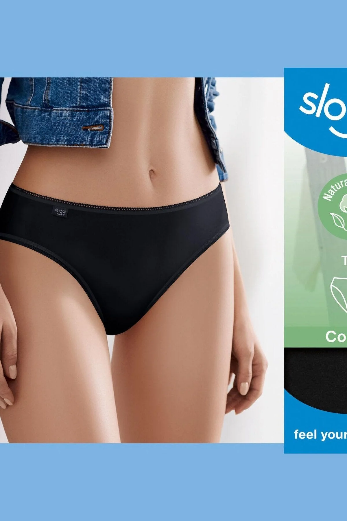 תחתונים 24/7 COTTON TAI BRIEF שחור - Image 3