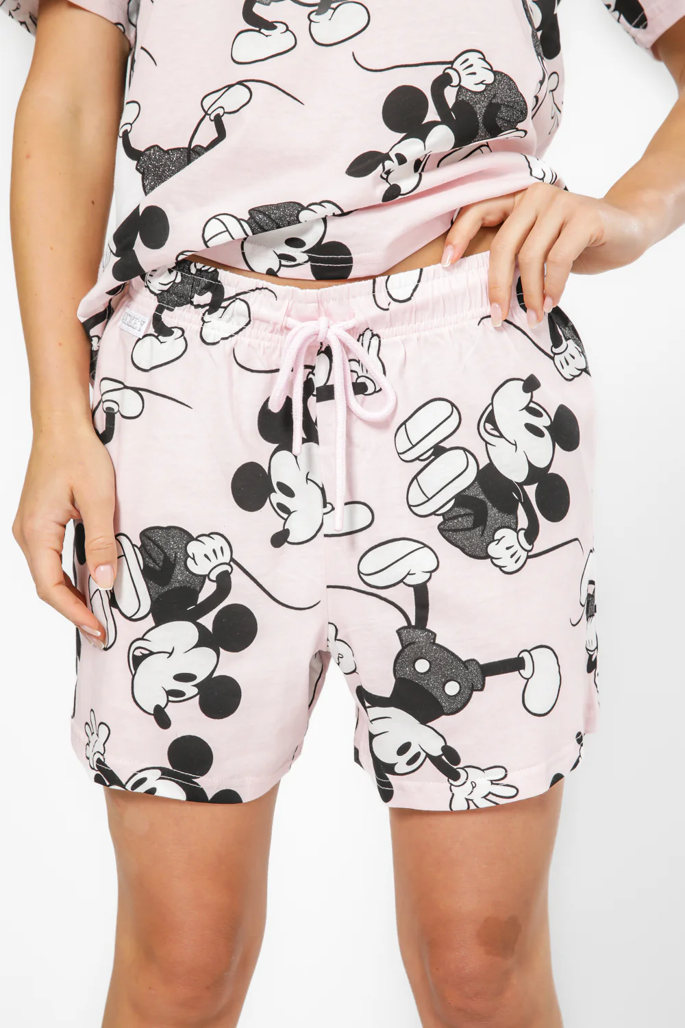 סט פיגמה קצרה MICKEY ורודה - Image 4