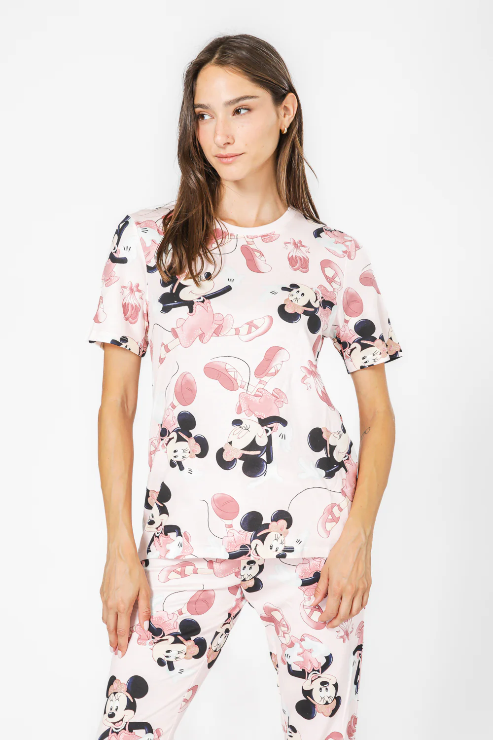 סט פיג’מה MINNIE BALLERINA בצבע ורוד - Image 7