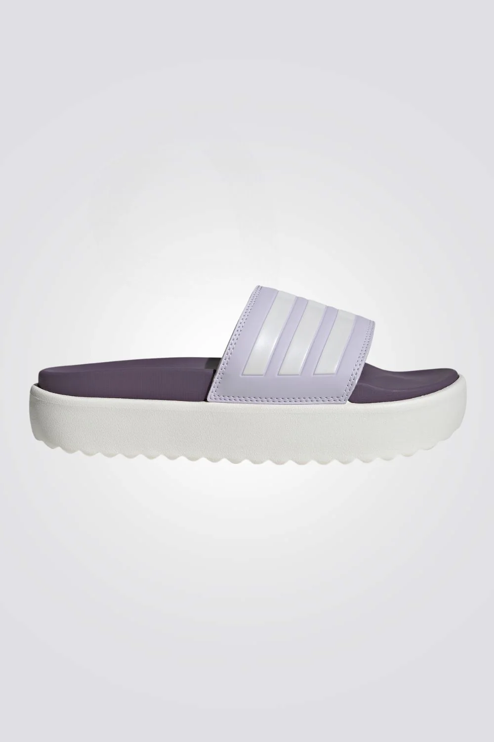 כפכפים לנשים ADILETTE PLATFORM בצבע סגול ובז'