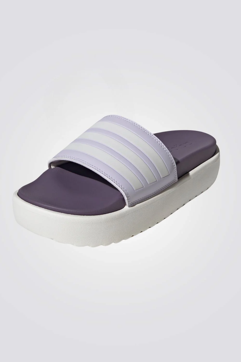 כפכפים לנשים ADILETTE PLATFORM בצבע סגול ובז' - Image 3