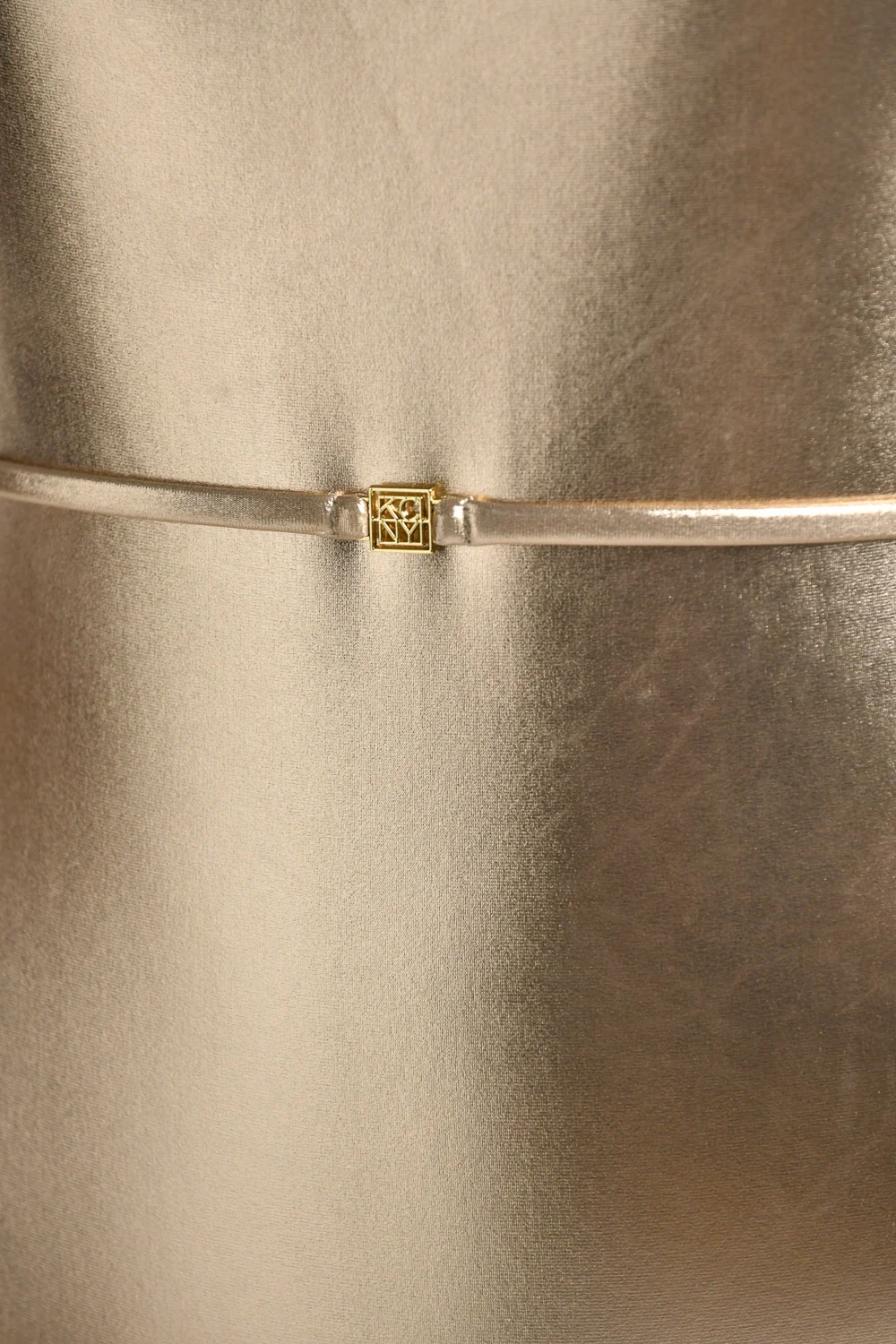 בגד ים שלם BELTED SWIMSUIT GOLD לנשים - Image 5