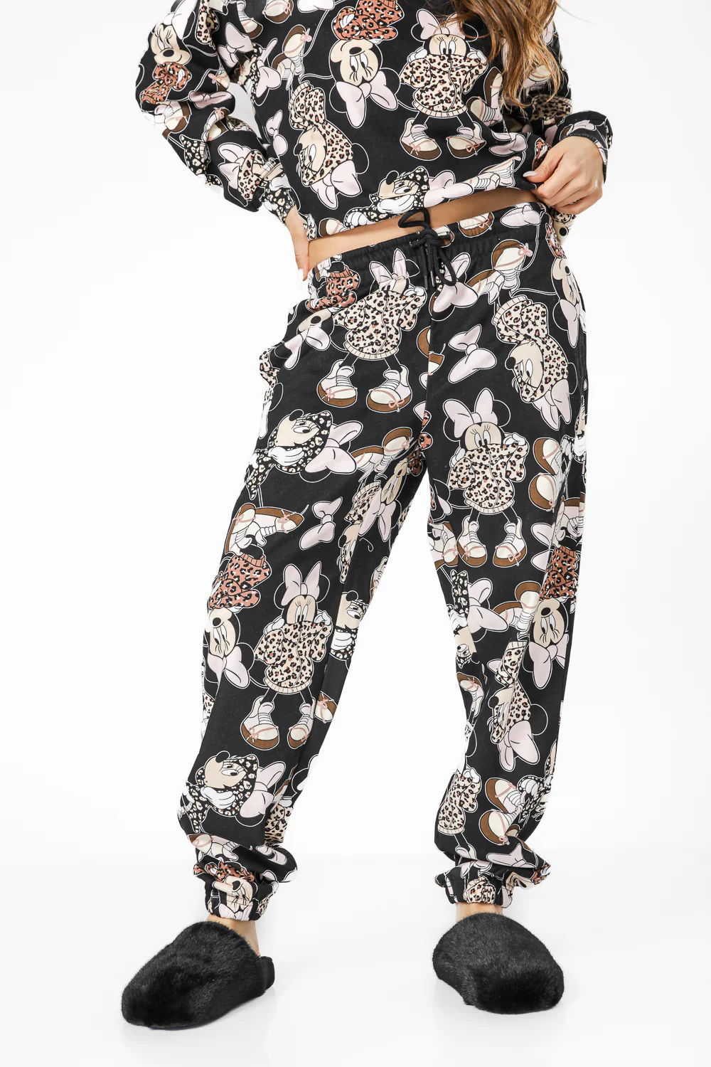 סט פיג’מה פוטר LEOPARD MINNIE לנשים - Image 5