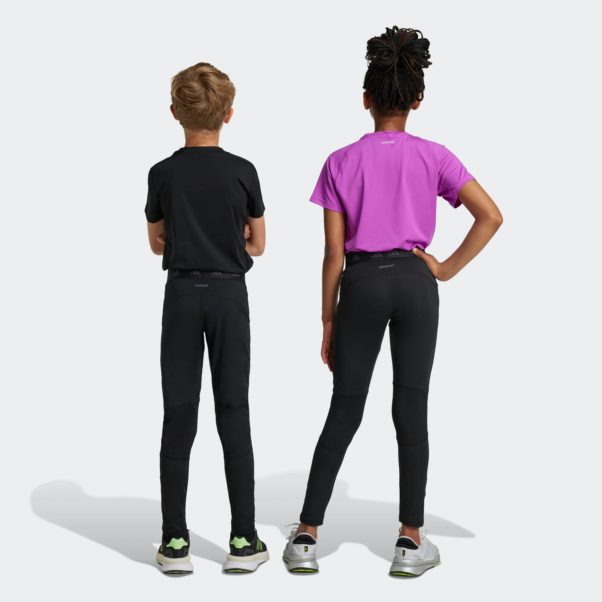 טייץ לנערות וילדות TECHFIT בצבע שחור - Image 12