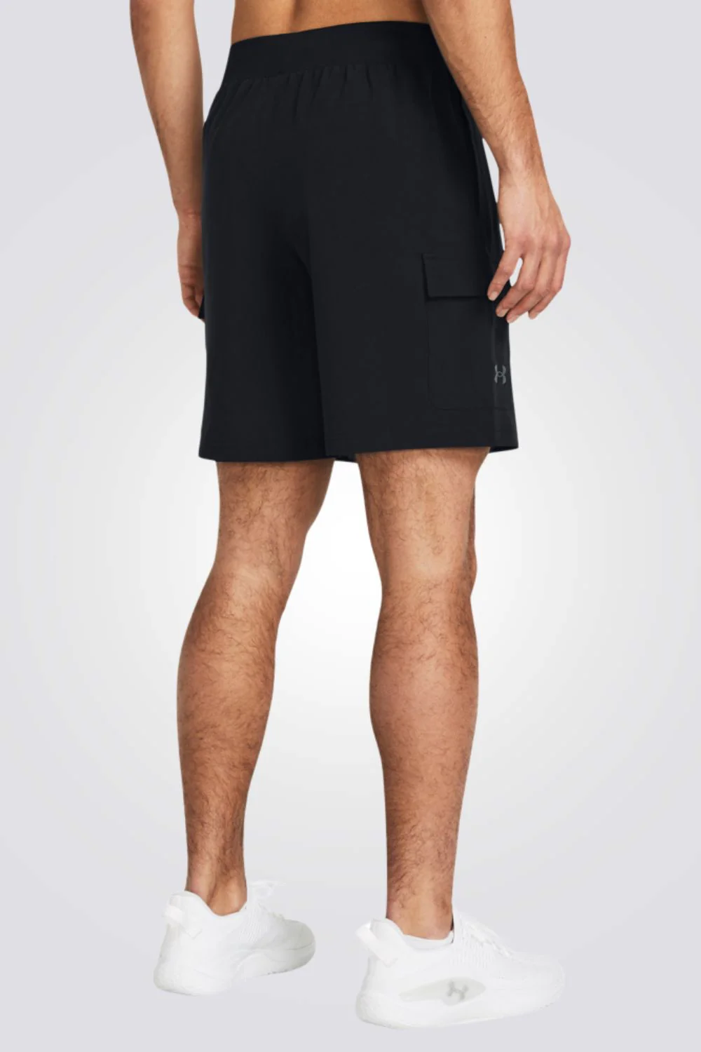 מכנסיים קצרים לגברים Stretch Woven Cargo בצבע שחור - Image 2