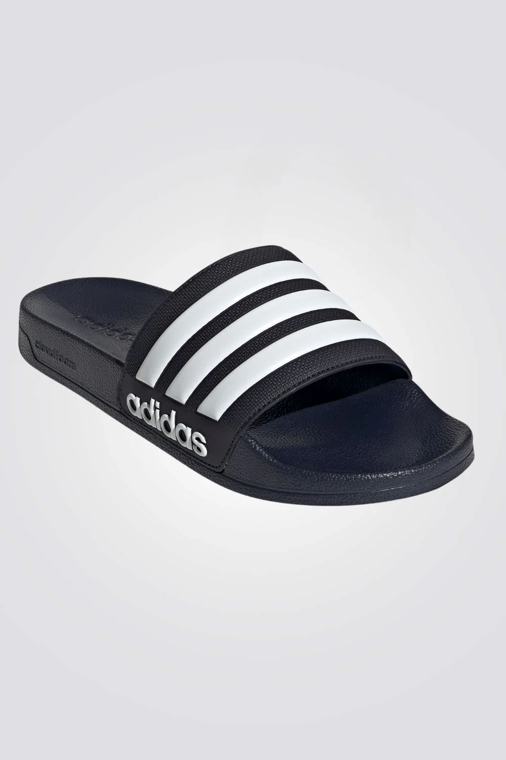 כפכפים ADILETTE SHOWER בצבע נייבי ולבן - Image 2