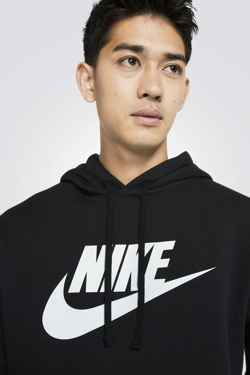 סווטשירט קפוצ'ון לגבר Sportswear Club Fleece שחור - Image 2