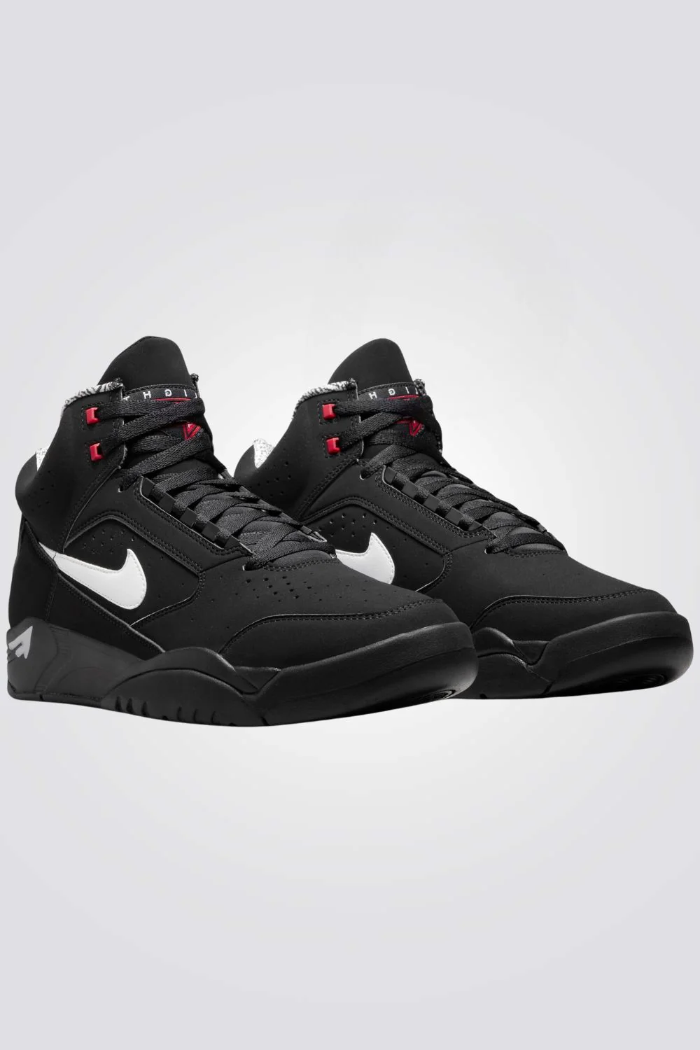 נעלי ספורט לגברים Air Flight Lite Mid בצבע שחור ולבן - Image 2