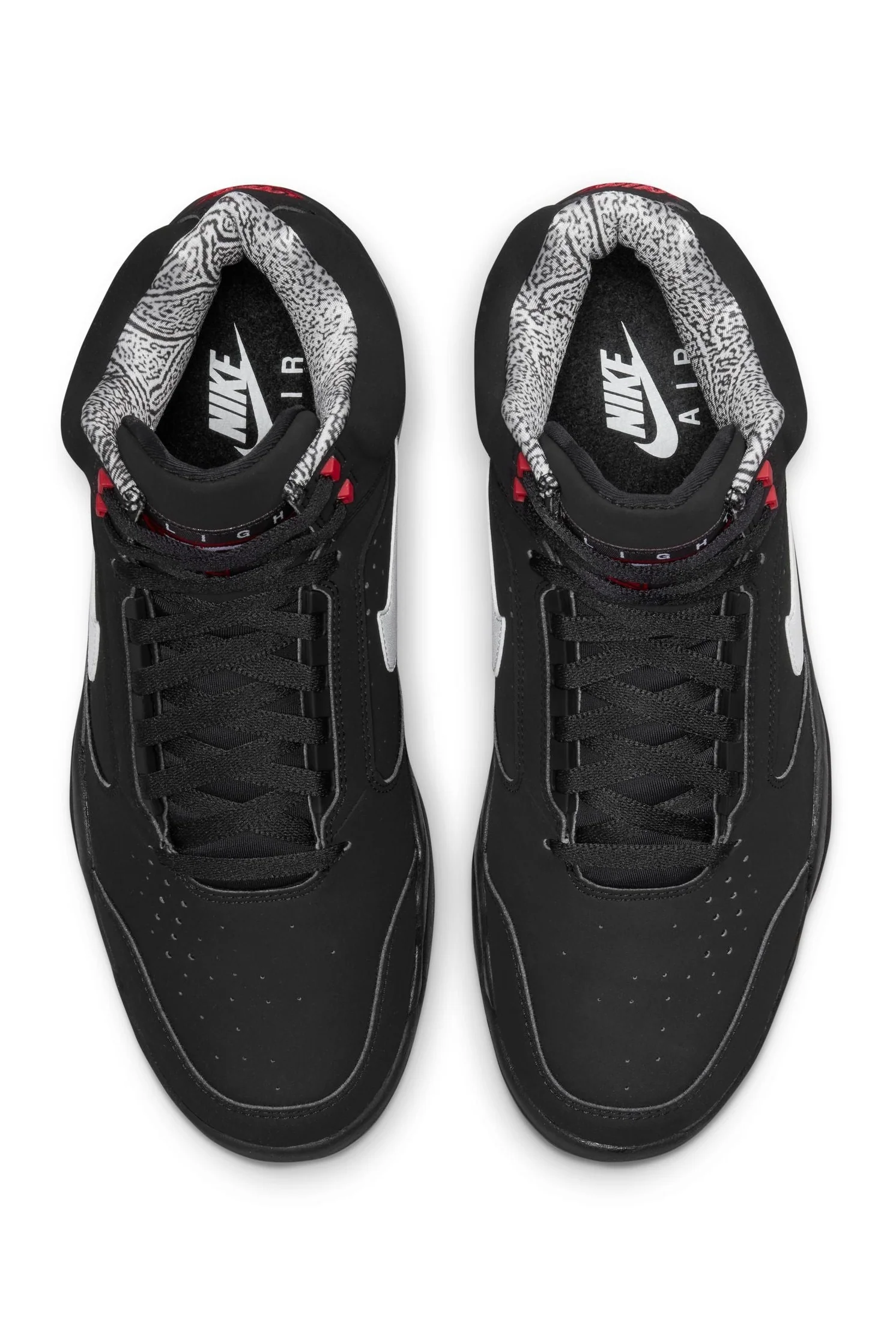 נעלי ספורט לגברים Air Flight Lite Mid בצבע שחור ולבן - Image 5