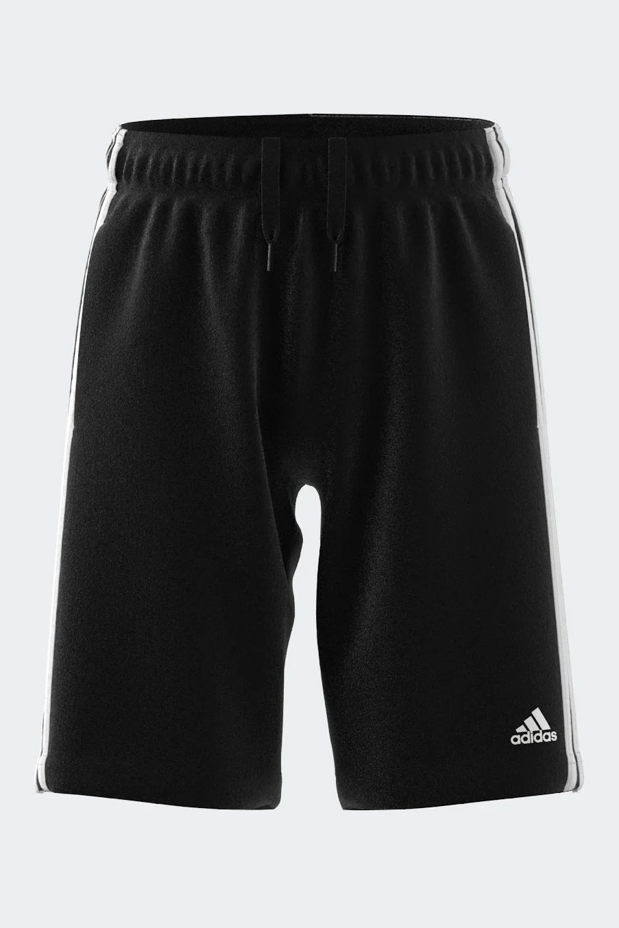 מכנסיים קצרים לילדים ESSENTIALS 3-STRIPES KNIT בצבע שחור ולבן - Image 5
