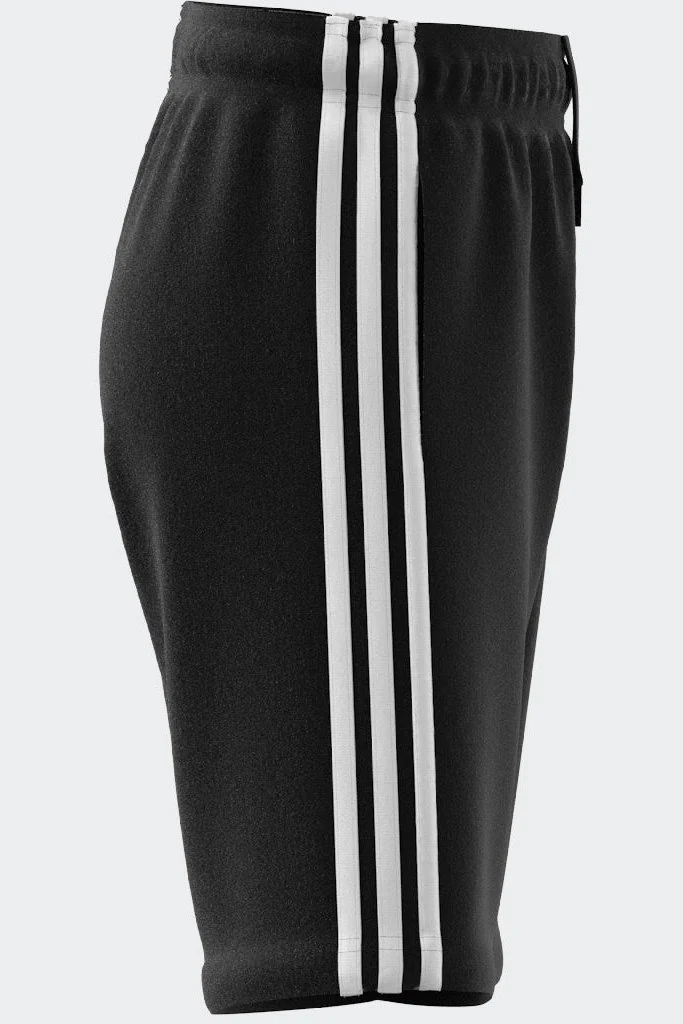 מכנסיים קצרים לילדים ESSENTIALS 3-STRIPES KNIT בצבע שחור ולבן - Image 6
