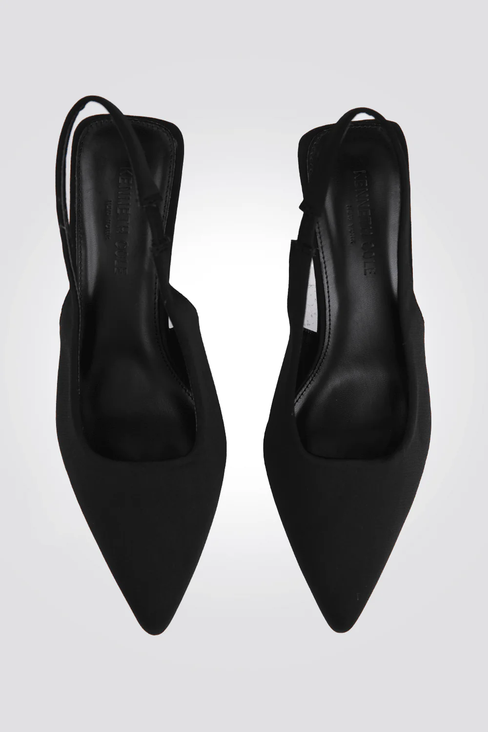 נעל עקב FABRIC SANDAL בצבע שחור - Image 3