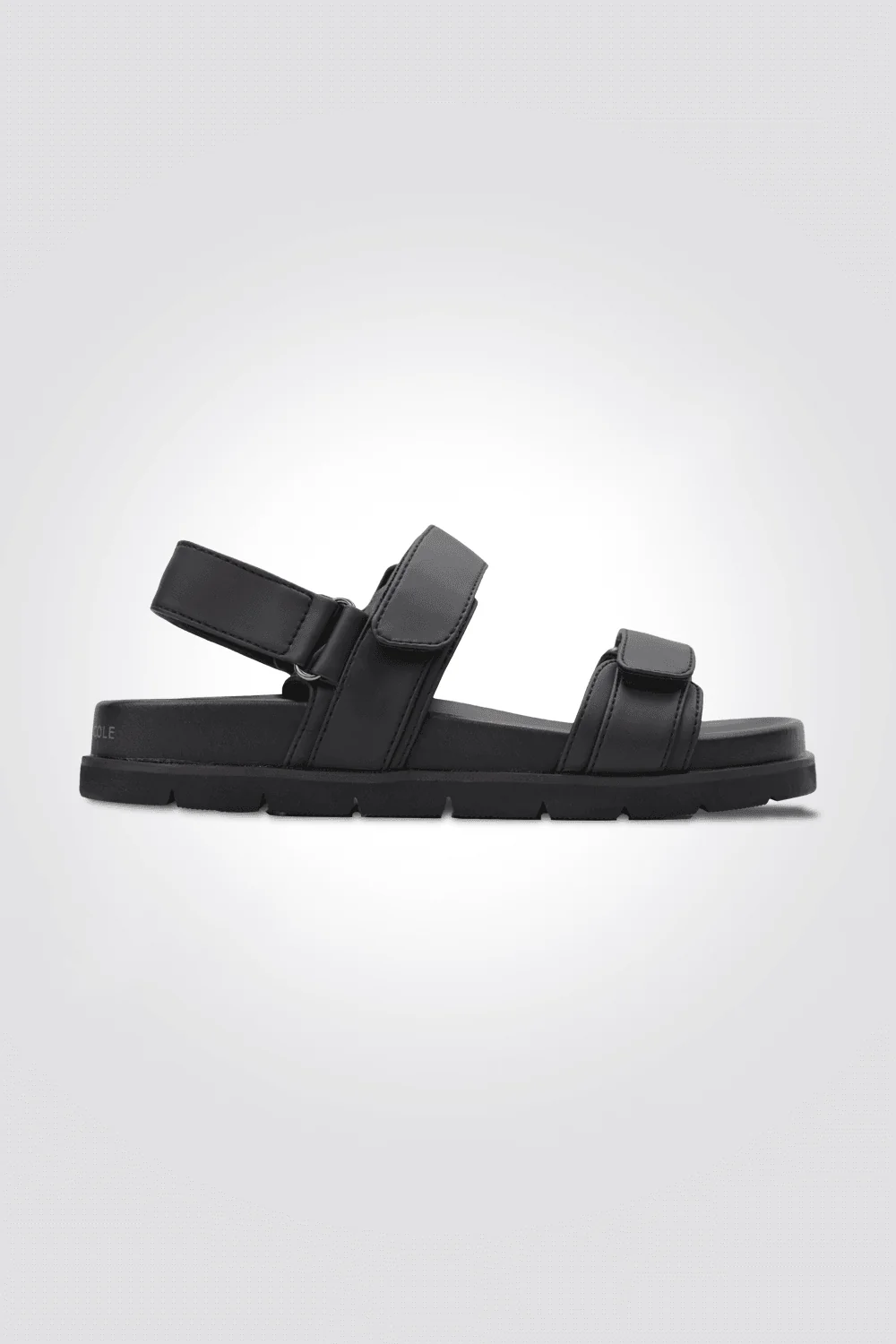 סנדל לנשים FLAT ANKLE STRAP בצבע שחור