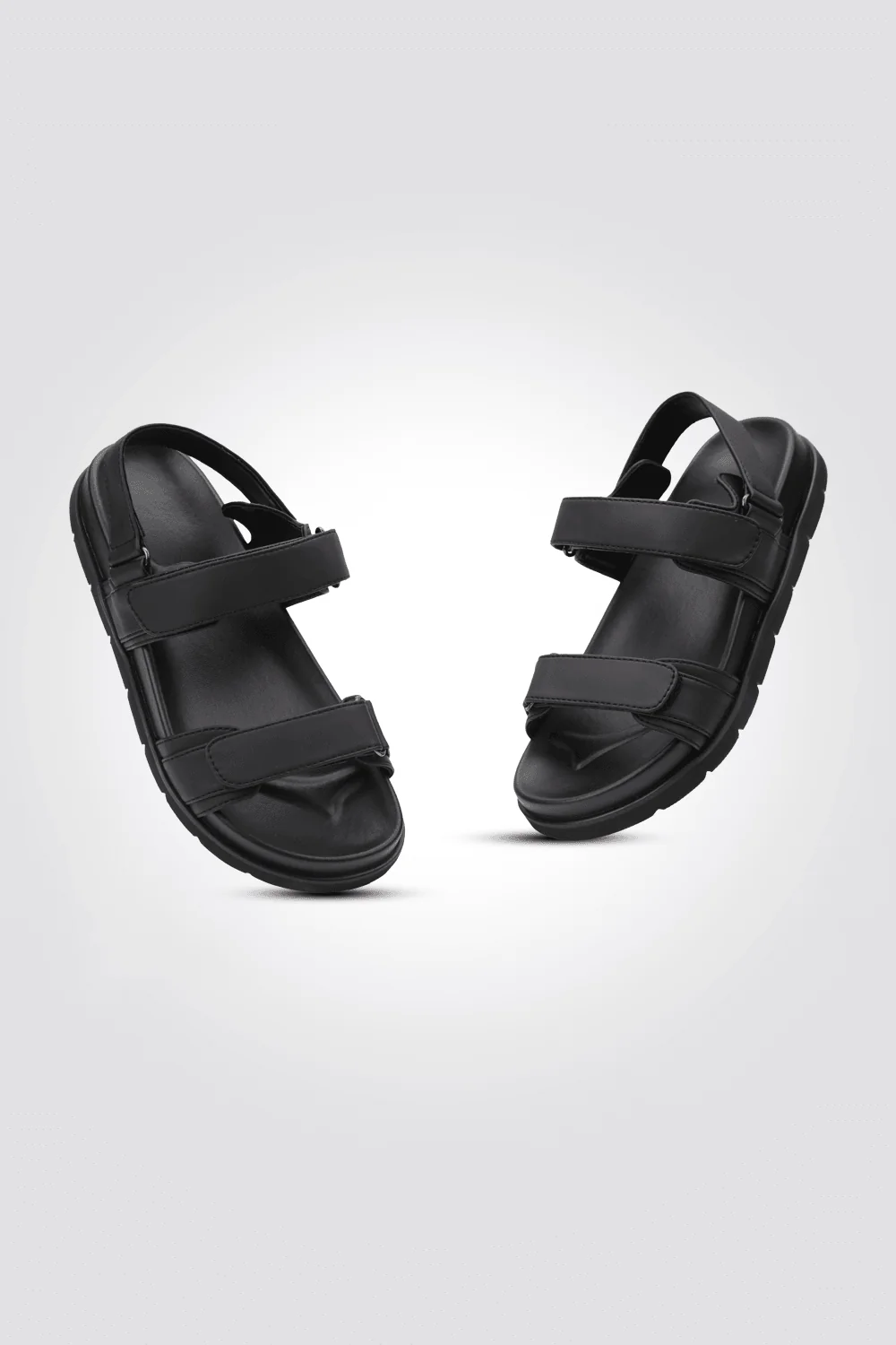 סנדל לנשים FLAT ANKLE STRAP בצבע שחור - Image 3