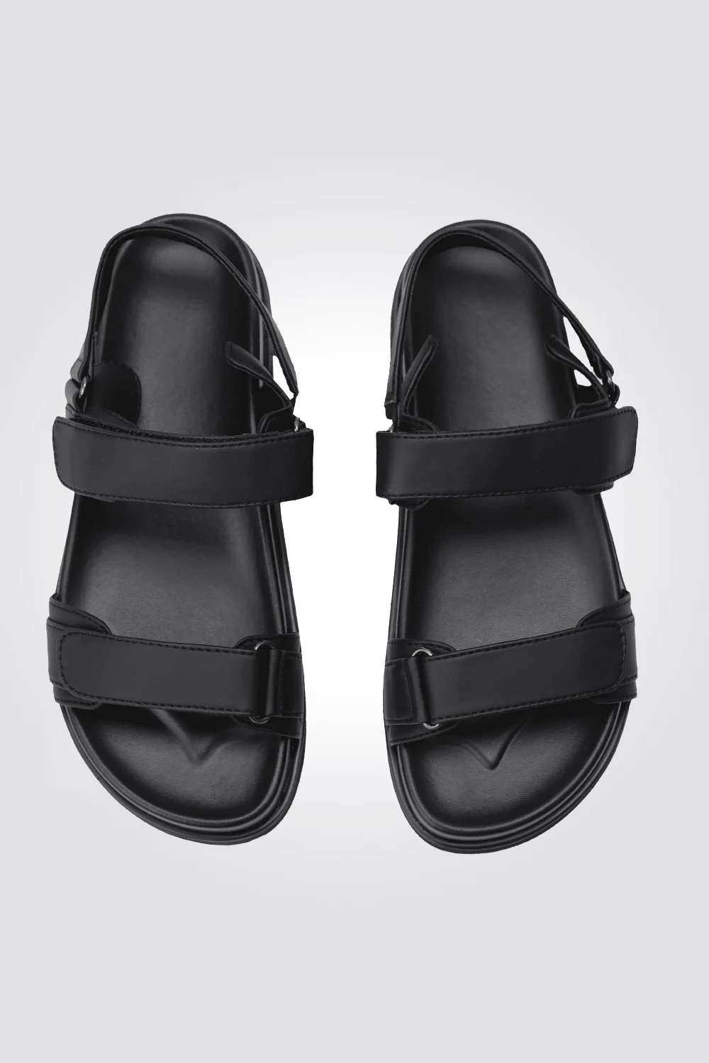סנדל לנשים FLAT ANKLE STRAP בצבע שחור - Image 4