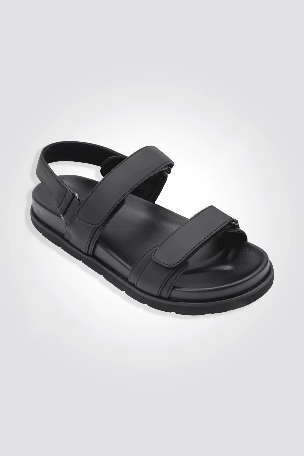 סנדל לנשים FLAT ANKLE STRAP בצבע שחור - Image 5