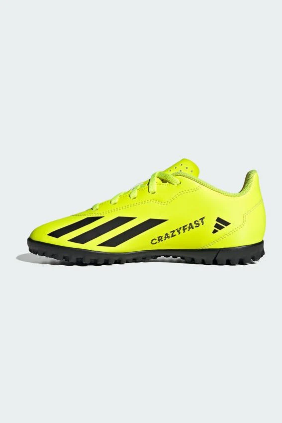 נעלי קטרגל לנוער X CRAZYFAST.4 TURF בצבע צהוב ושחור - Image 6