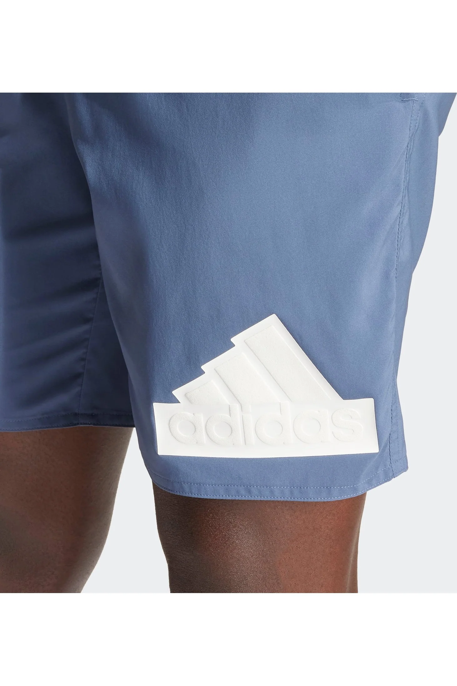 בגד ים לגברים 3-STRIPES CLX  בצבע כחול ולבן - Image 3