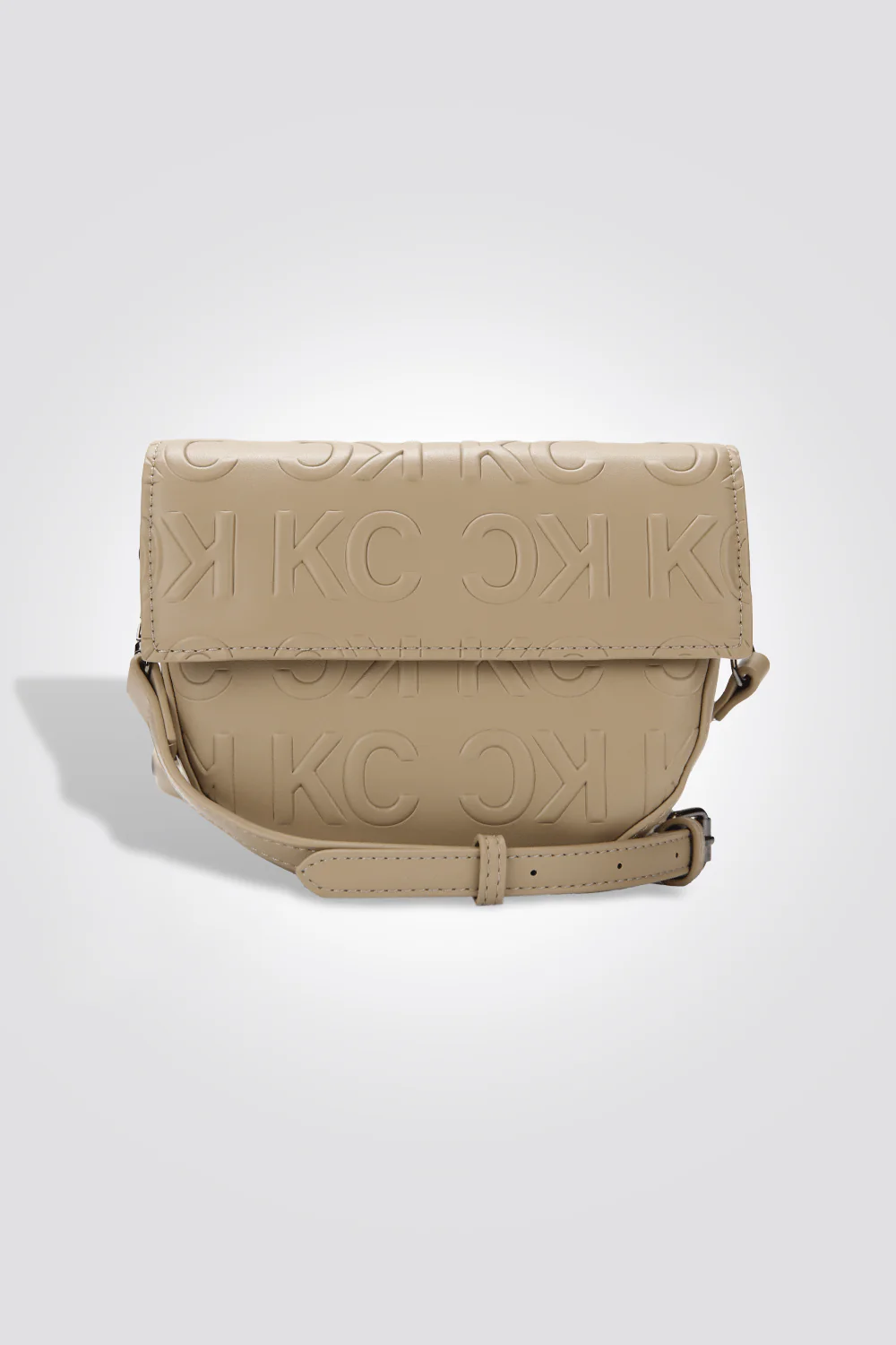 תיק צד CROSSBODY TOTE דמוי עור בצבע בז'
