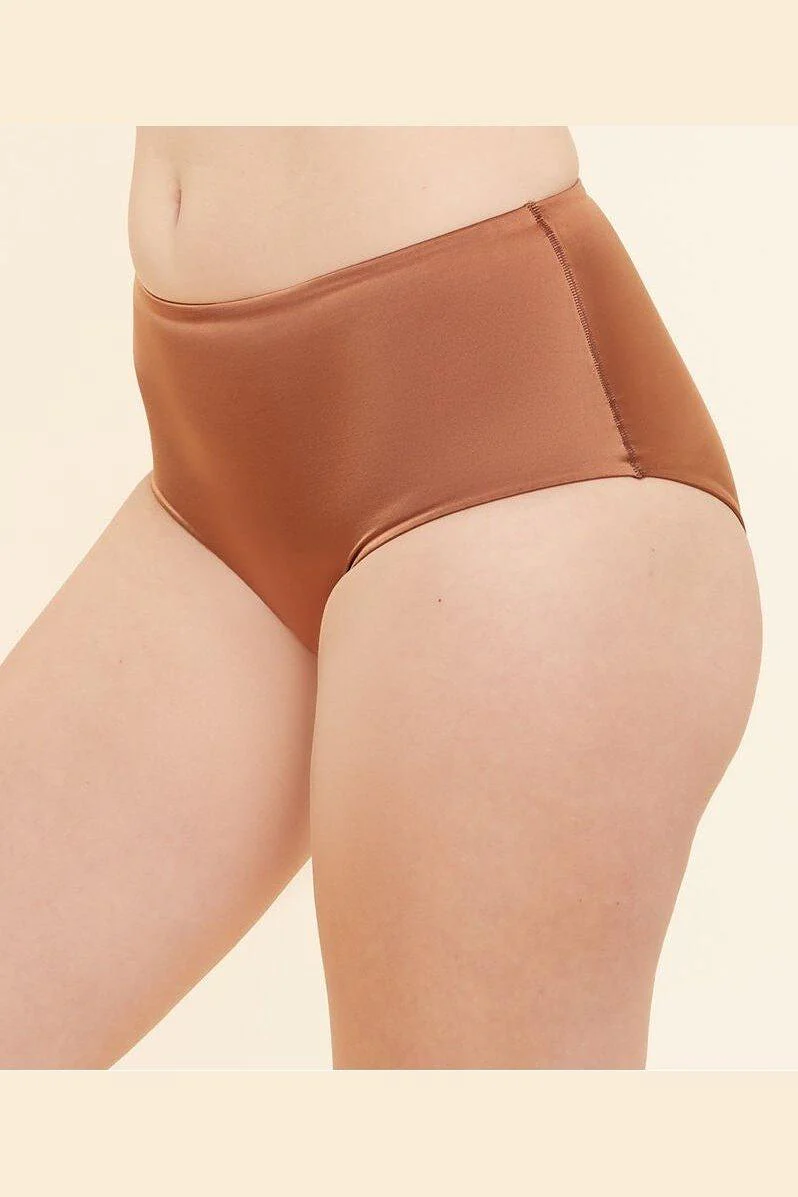 תחתוני מידי סאטן PERFECT GLOW נחושת - Image 3