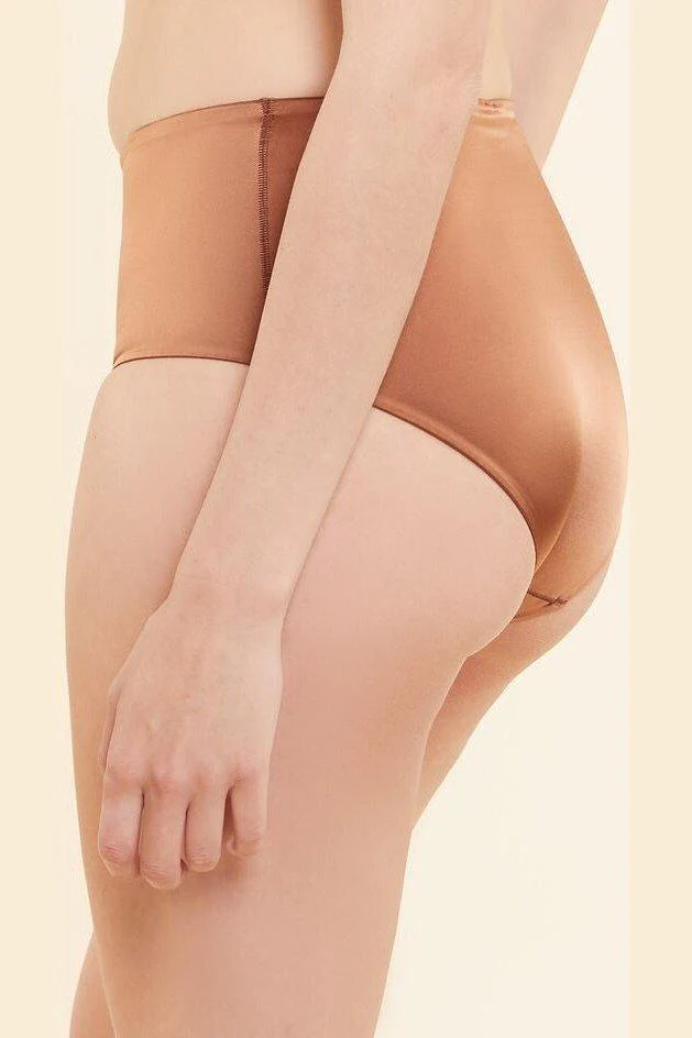 תחתוני מידי סאטן PERFECT GLOW נחושת - Image 4