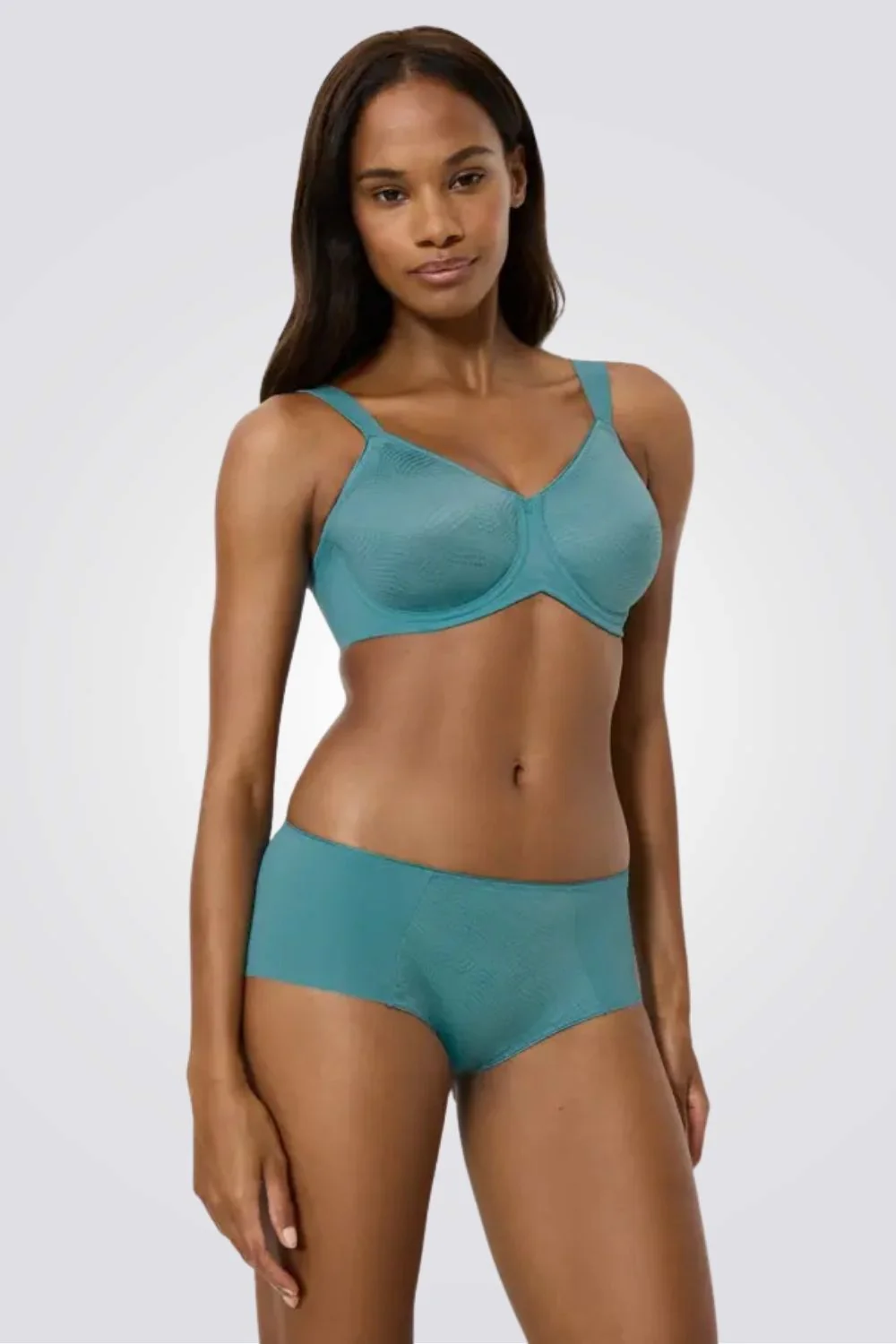 חזיית מינימייזר Essential Minimizer T W X בצבע טורקיז - Image 3