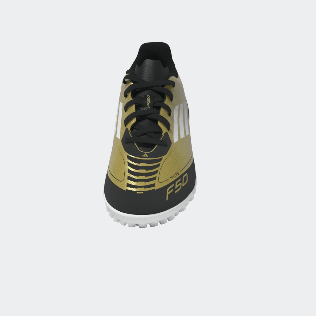 נעלי קטרגל לילדים ונוער MESSI F50 CLUB בצבע זהב ושחור - Image 12