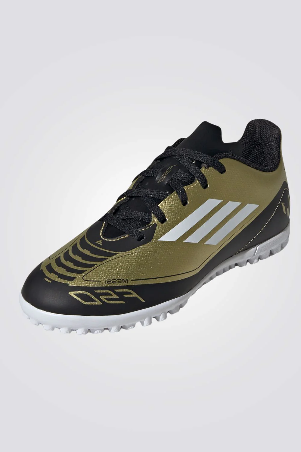 נעלי קטרגל לילדים ונוער MESSI F50 CLUB בצבע זהב ושחור - Image 3