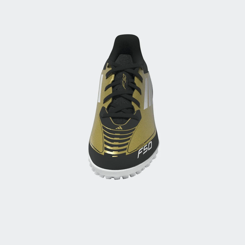 נעלי קטרגל לגברים F50 CLUB MESSI בצבע זהב ושחור - Image 12