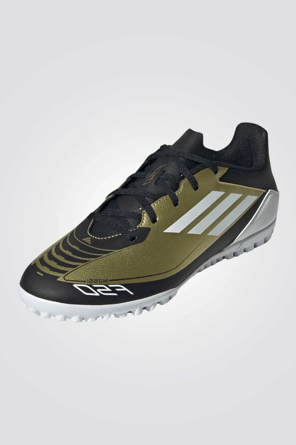נעלי קטרגל לגברים F50 CLUB MESSI בצבע זהב ושחור - Image 3