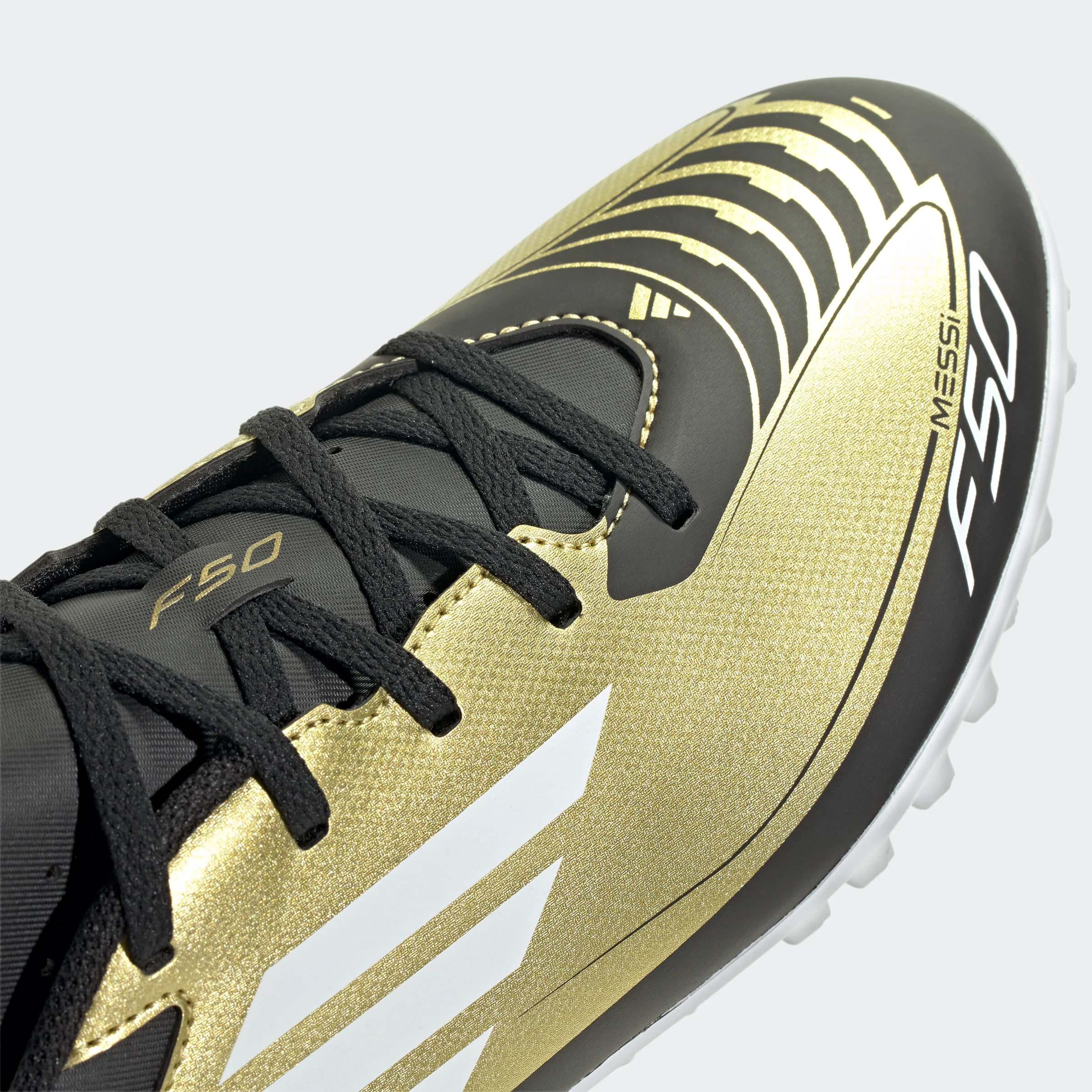 נעלי קטרגל לגברים F50 CLUB MESSI בצבע זהב ושחור - Image 6