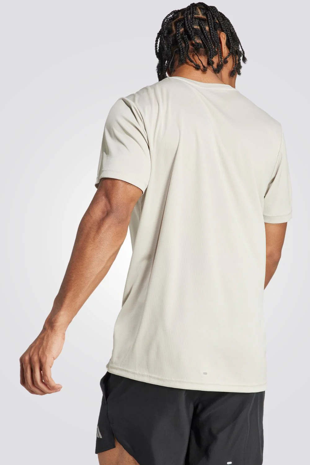 טישירט לגברים RUN IT בצבע אפור בהיר - Image 2