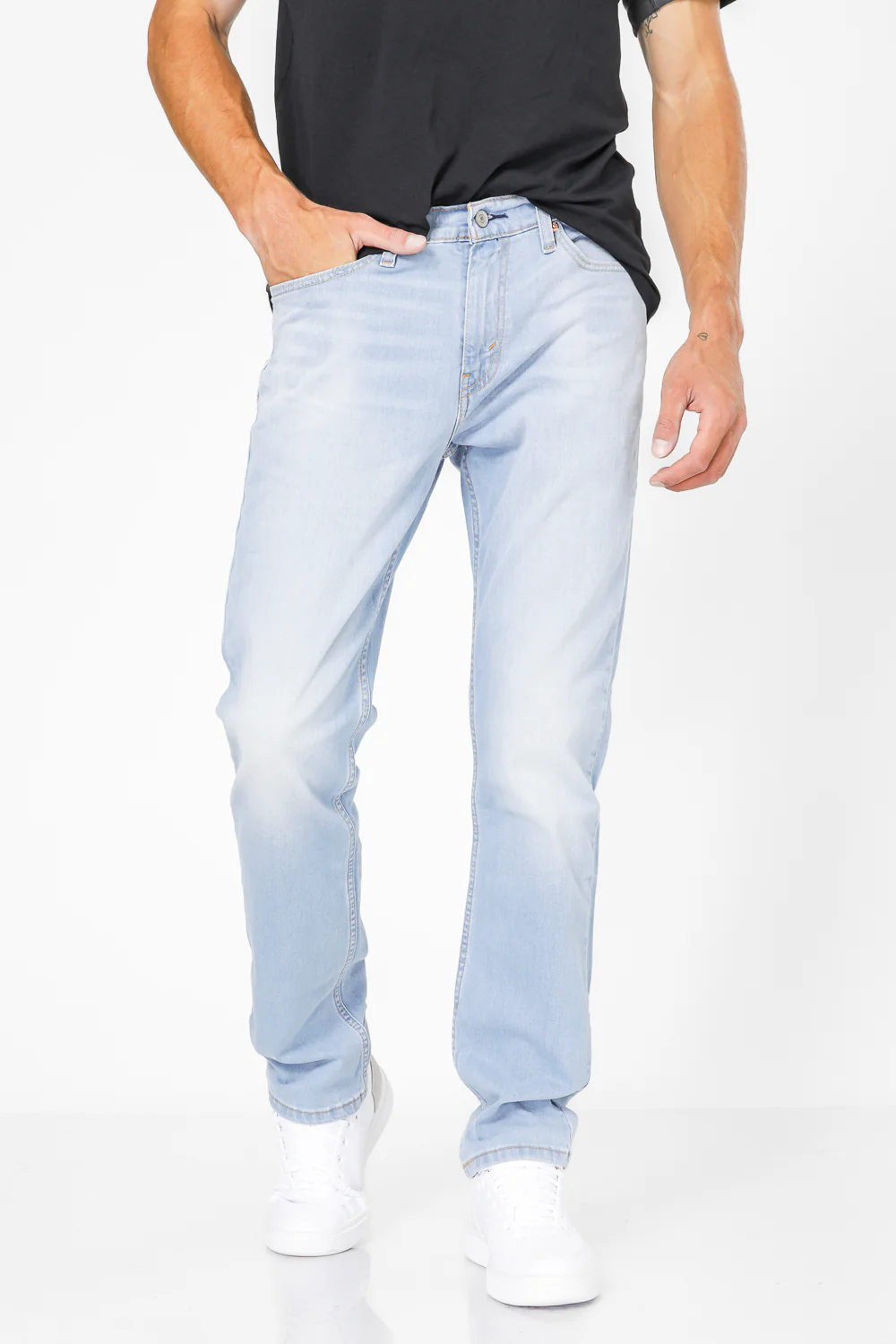 ג'ינס 5 Pocket M בצבע כחול בהיר - Image 3