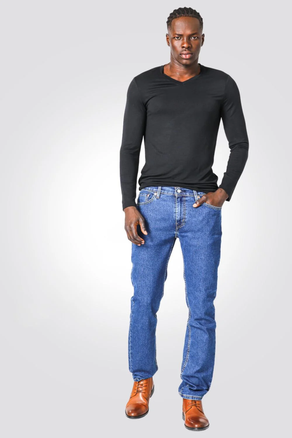 ג'ינס לגברים 511 INDIGO-POCKETS בצבע כחול בהיר - Image 2