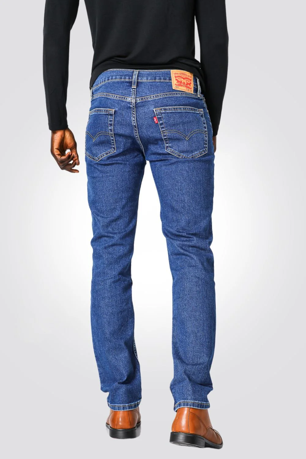 ג'ינס לגברים 511 INDIGO-POCKETS בצבע כחול בהיר - Image 5