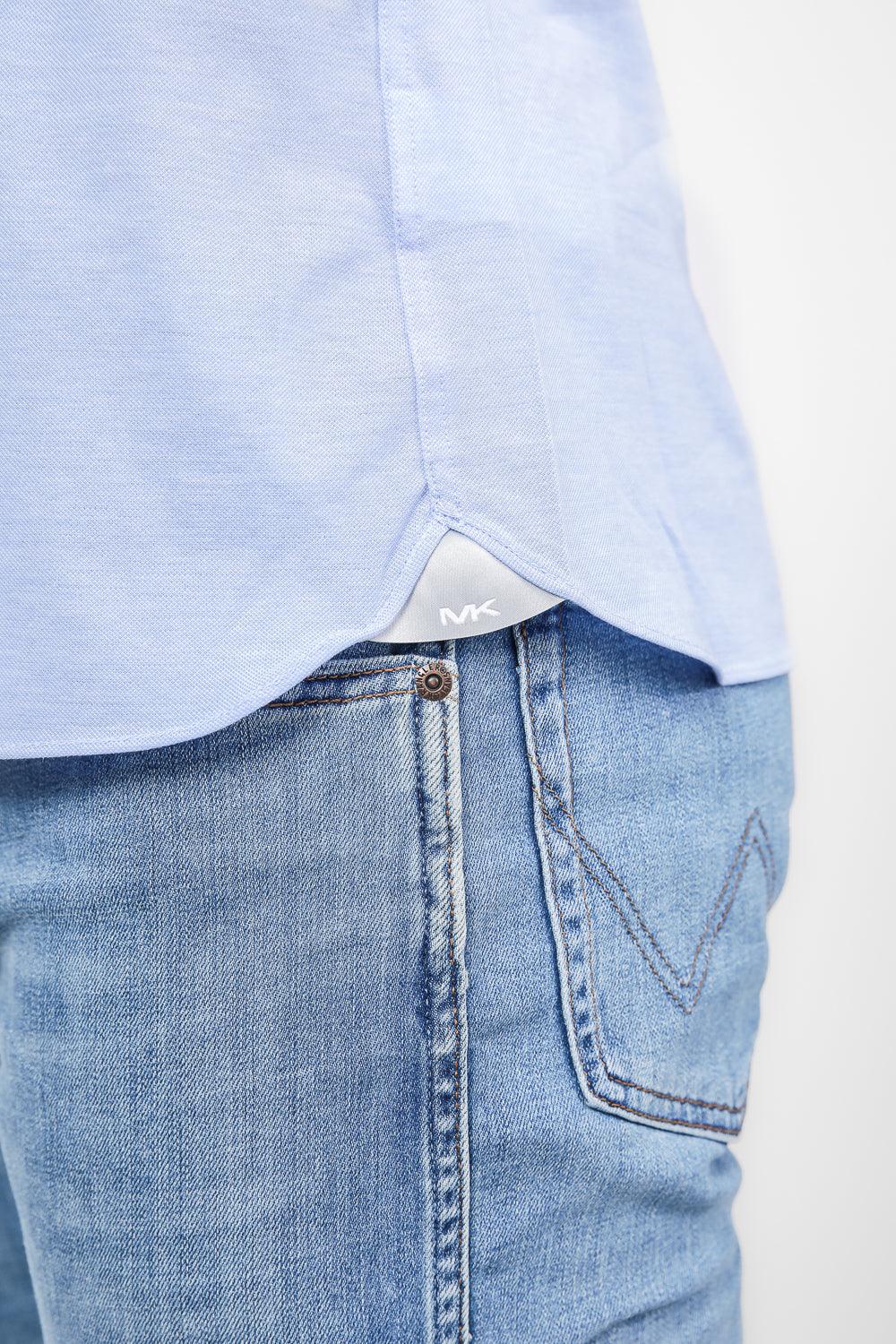 חולצת פולו CAMICIA SLIM בצבע תכלת - Image 6