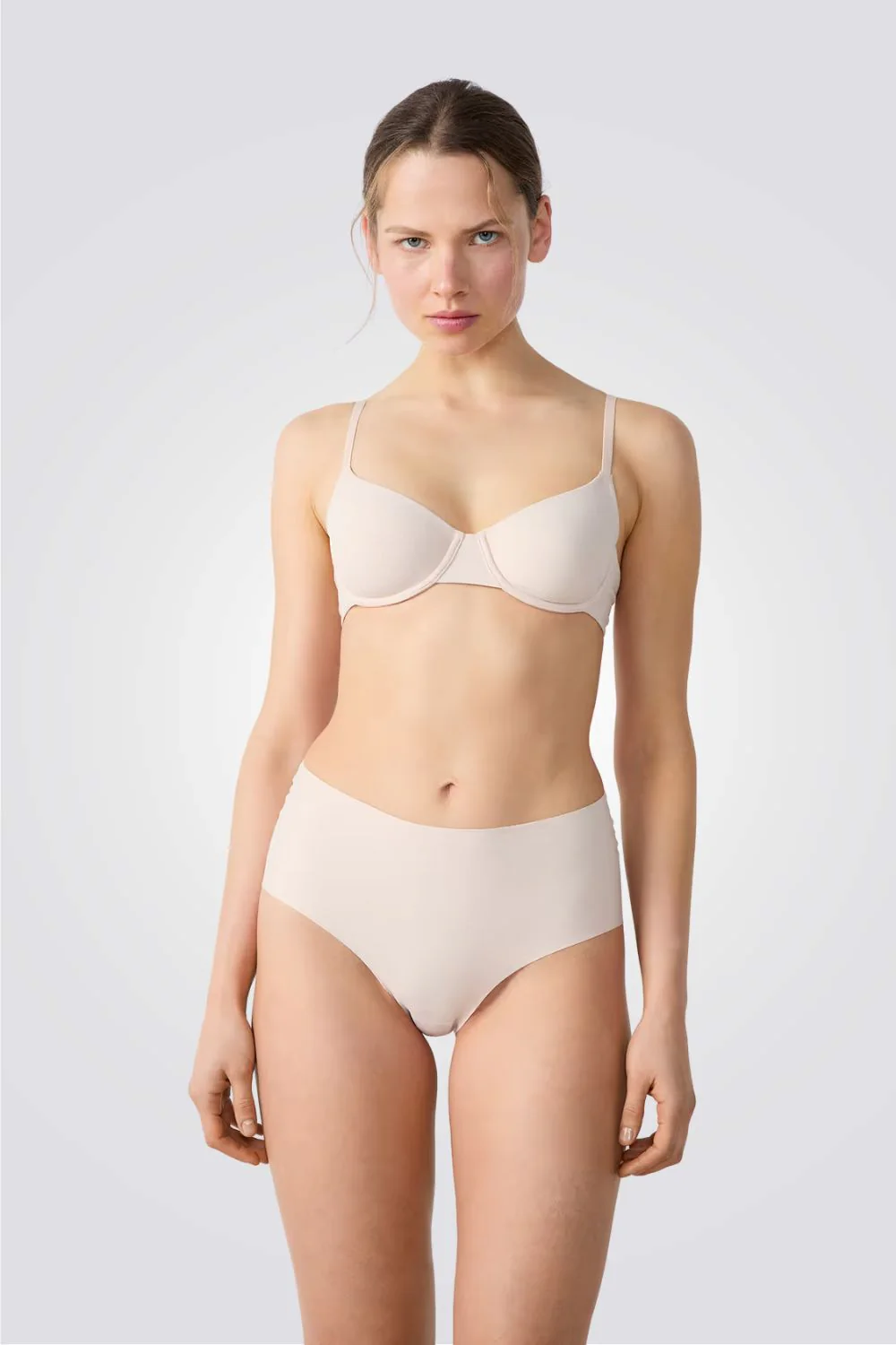 תחתוני בקיני גבוהים PURE FIT בצבע ורוד בהיר - Image 3