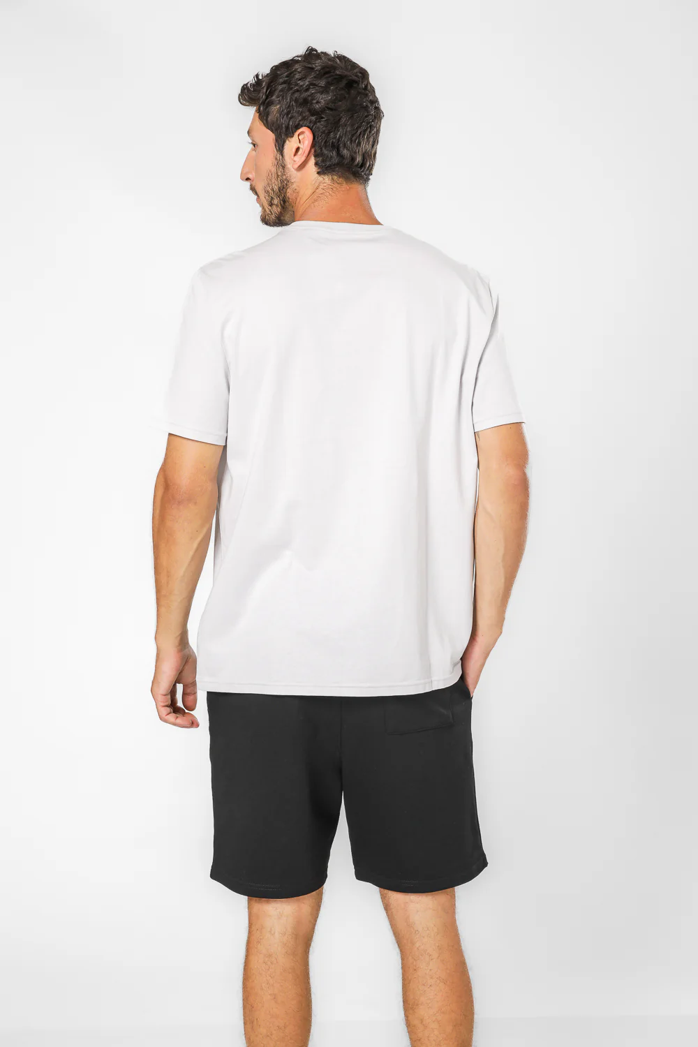 חולצה קצרה מנדפת זיעה צאוורון עגול LOOSE - Image 3
