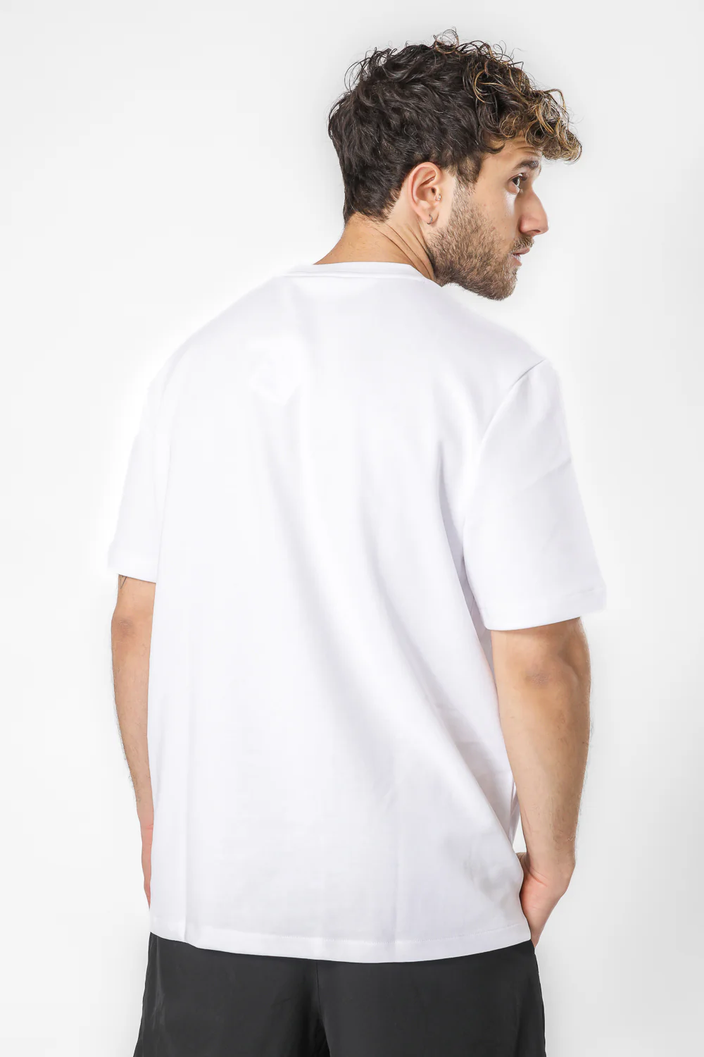 חולצה קצרה עבה בגזרה לוס לגברים - Image 4