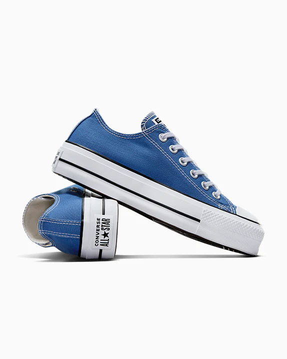 סניקרס לנשים  CONVERSE ALL STAR CTAS LIFT OX בצבע כחול בהיר - Image 4